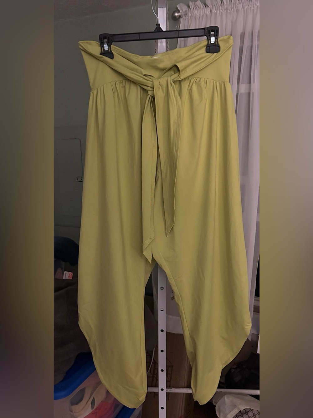 Free People Movement Retreat Yoga Pants in the color chartreuse / honeydew
